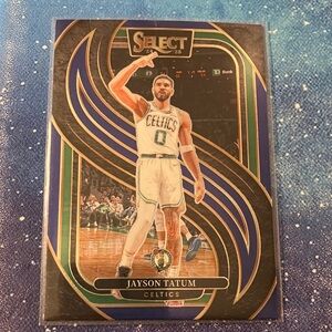 Jayson Tatum Topps Select Blue Green Gold Basketball Card NBA Celtics